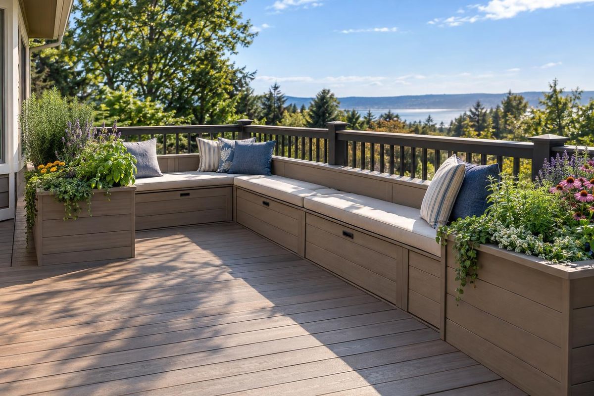 Built-In Seating & Planters