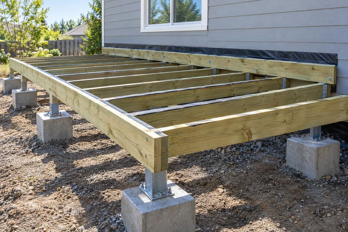 Deck Footings & Framing