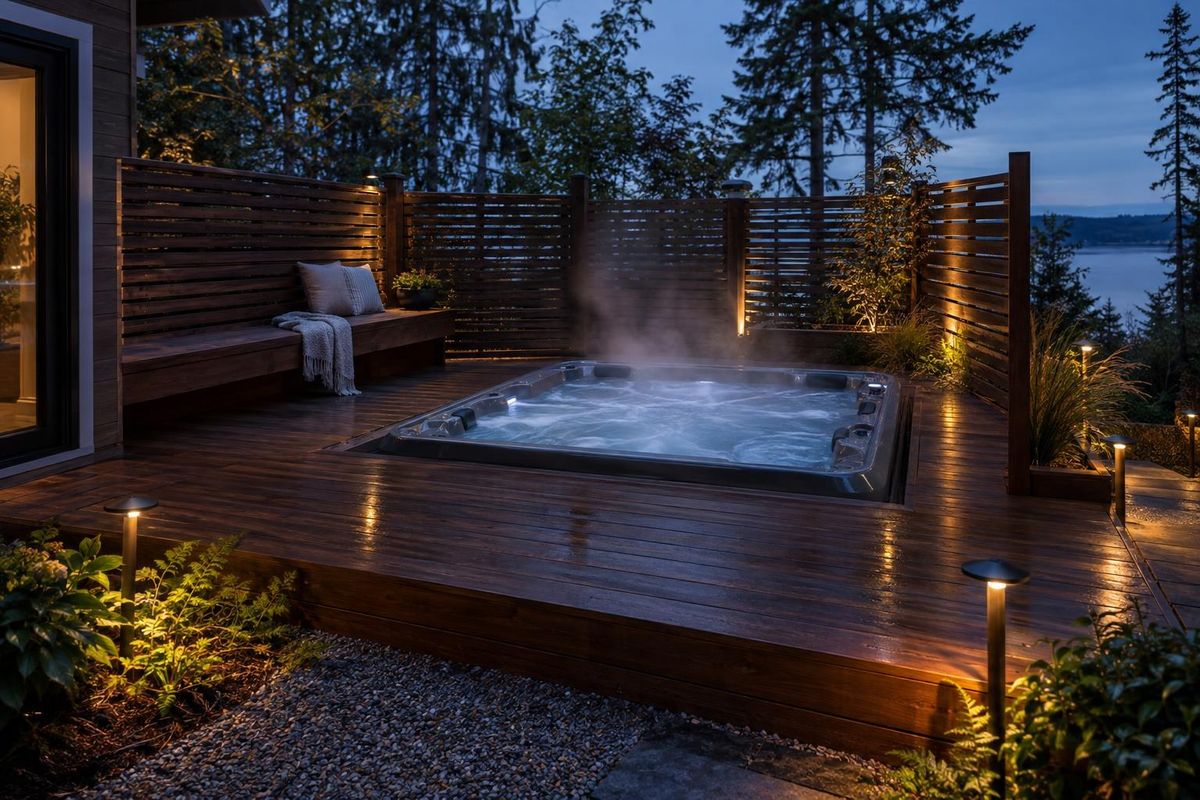 Hot tub decks